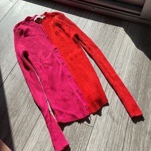 Two tone size small long sleeve